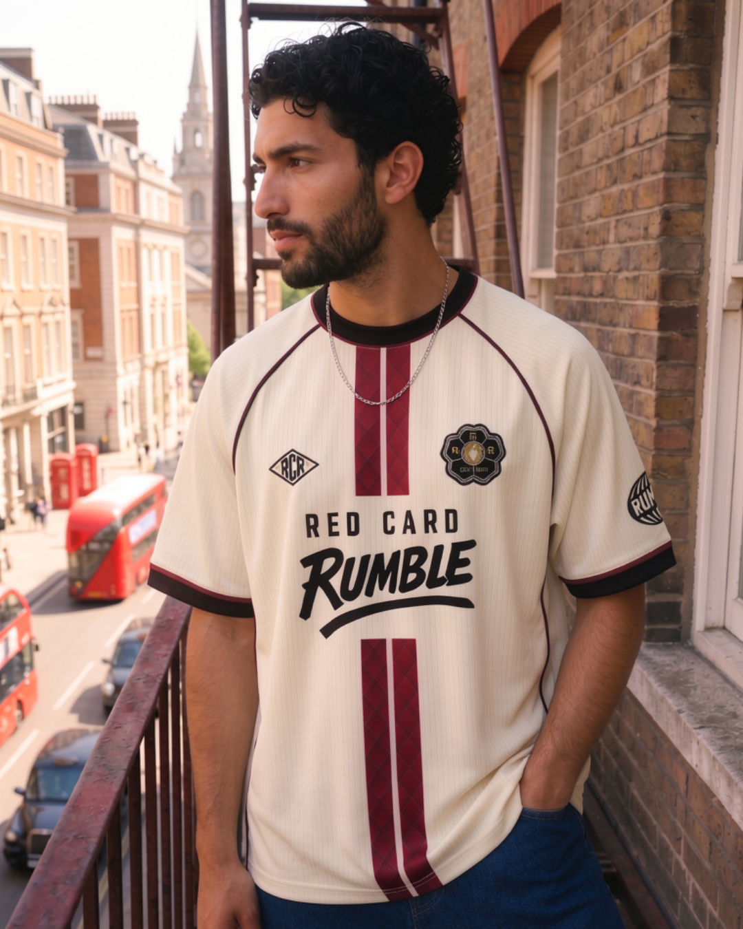 Red Card Rumble Football Shirt